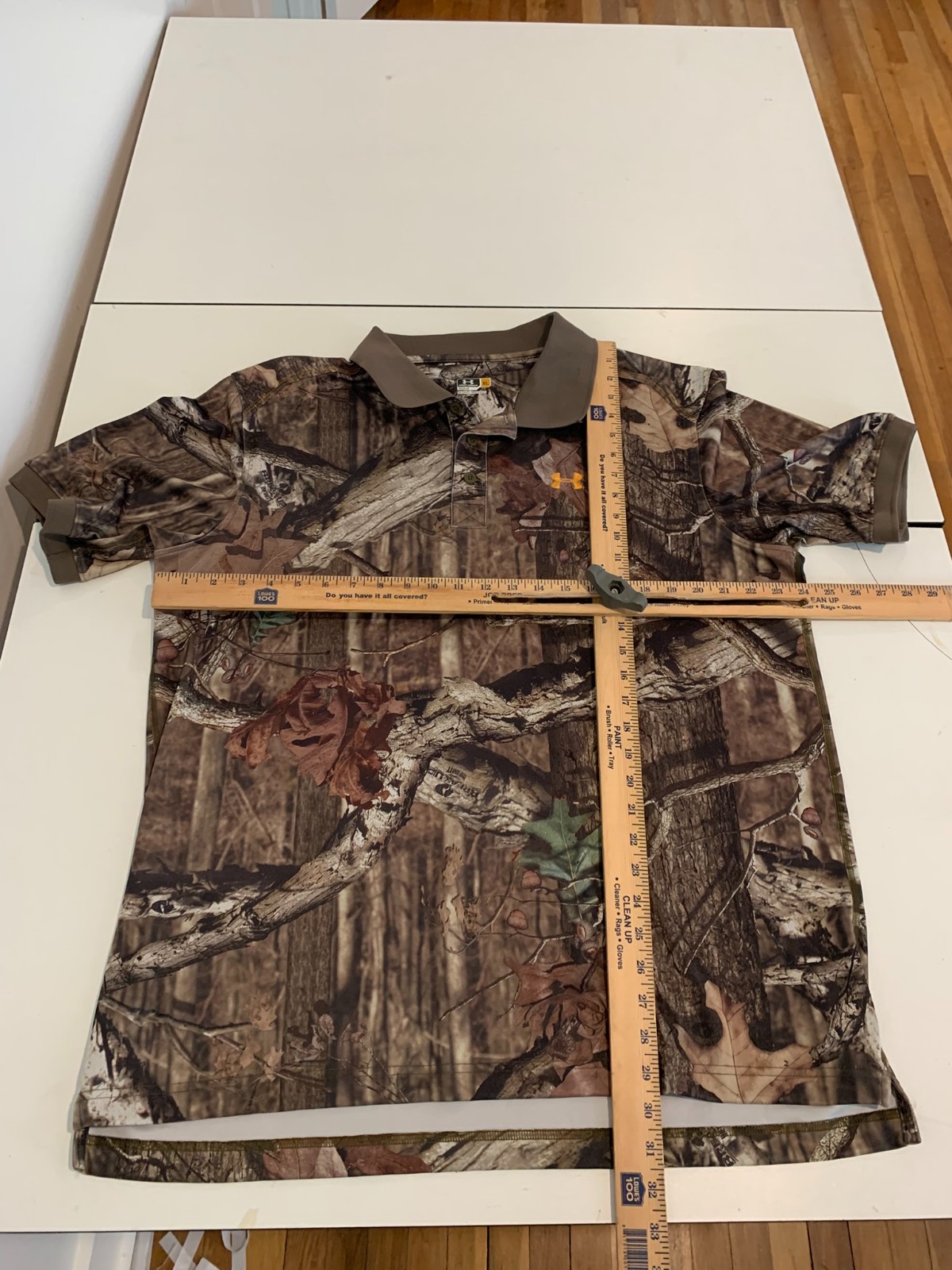 Under Armour Polo Shirt XL Camo Hunting Outdoor Golf Performance Gorpcore Preppy