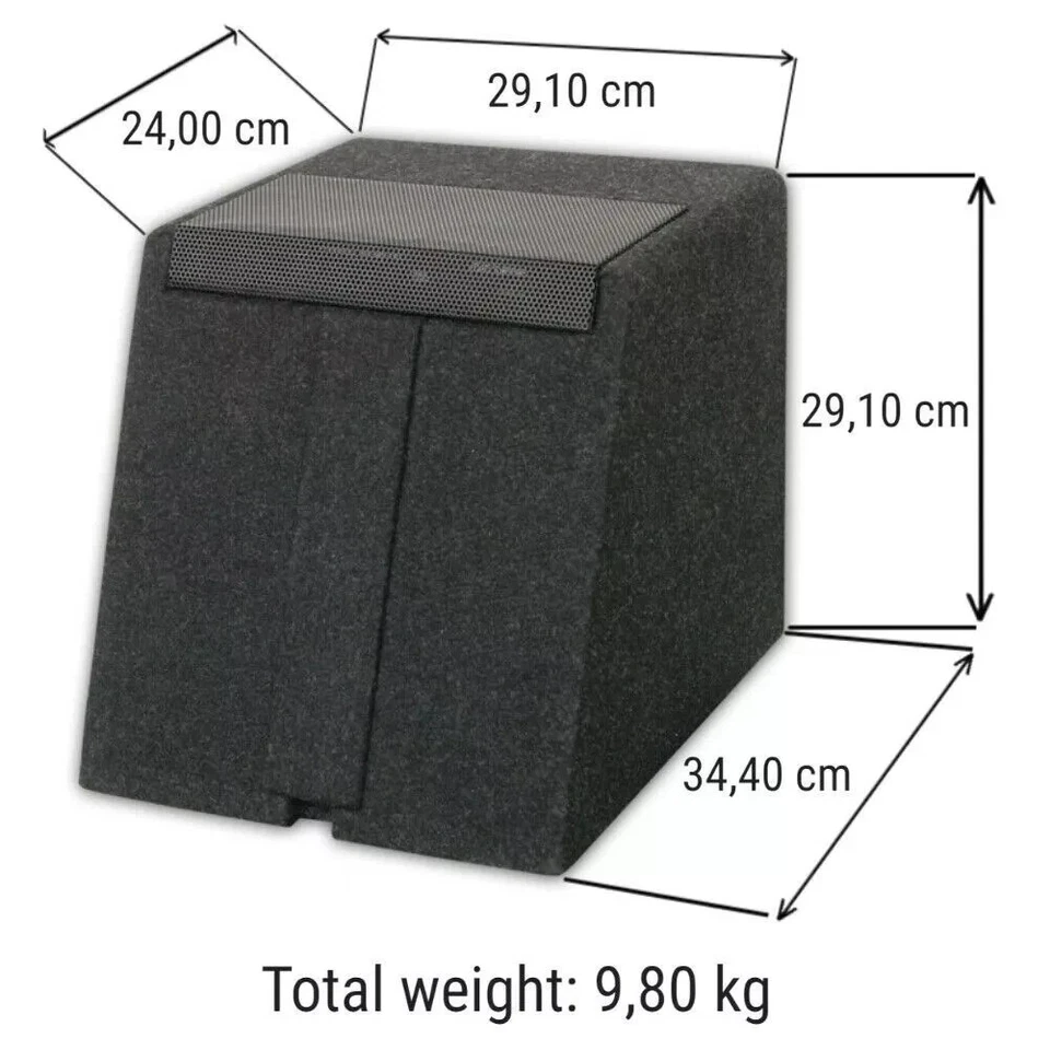 Alpine SWE 815 Subwoofer Amplificato in Box 8'' 20cm 300W con remote control - Immagine 3 di 4