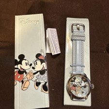 NEW IN BOX UNISEX 2007 LARGE MICKEY-MINNIE MOUSE HAPPYTIMES WATCH RUNS PERFECT