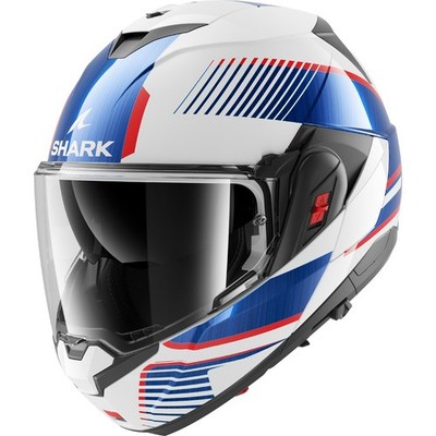 Shark OXO Sikter Motorradhelm (Weiß/Blau/Rot) Gr: L (59)