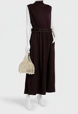 Ulla Johnson Women's Brown Gemma Ruffled Maxi Dress Size S