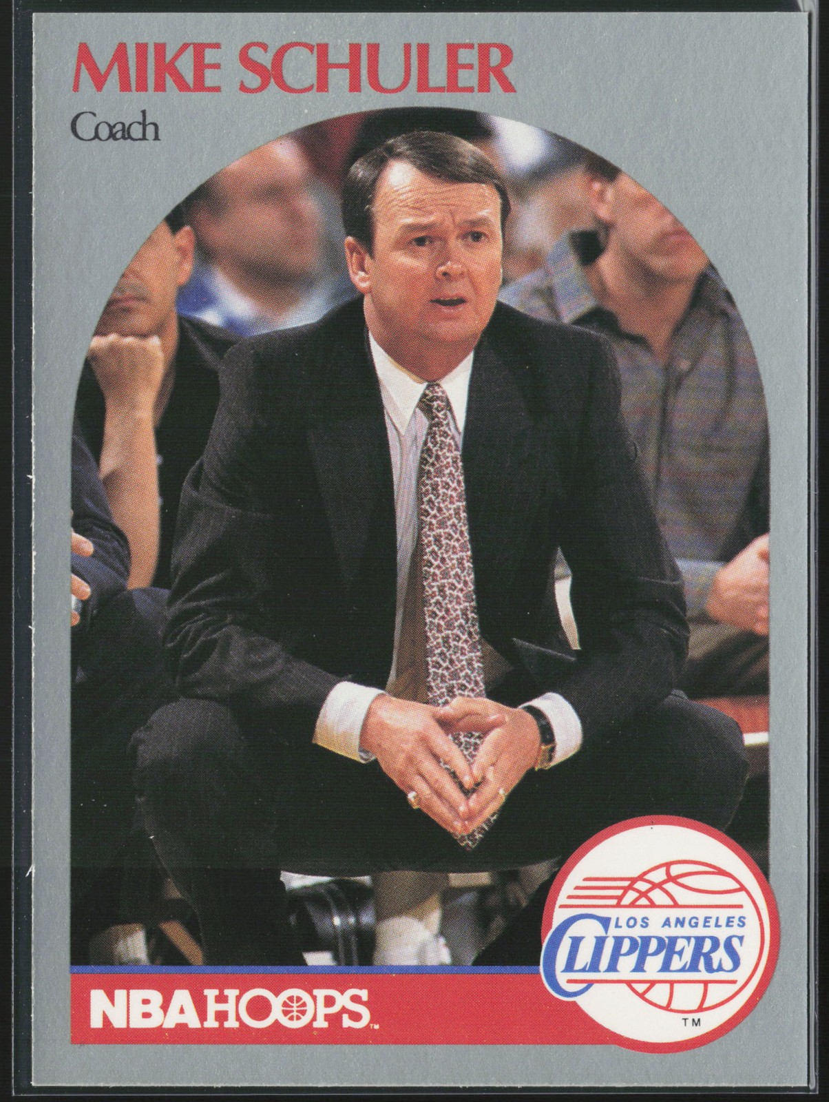 1990-91 Hoops #316 Mike Schuler