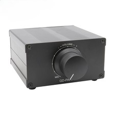 Stereo Passive Preamplifier Audio Volume Controller ALPS RK27 2x100KA Pot Black