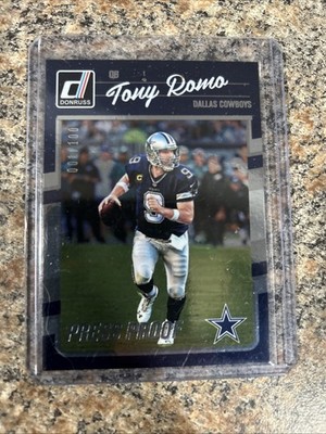 2016 Donruss Press Proof /100 Tony Romo #76
