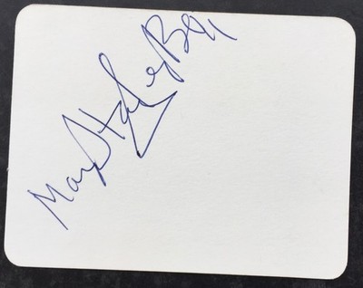 Mary Hayley Bell SIGNED, actress/author, John Mills' Wife, Whistle Down the Wind