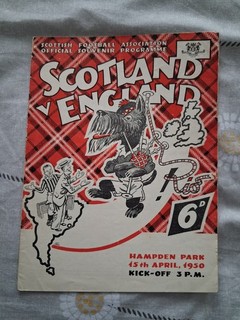 Scotland v England 15/4/1950 at Hampden Park programme