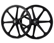 Skyway Retro Tuff Wheel 24" Set (Black) (3/8" Axle)