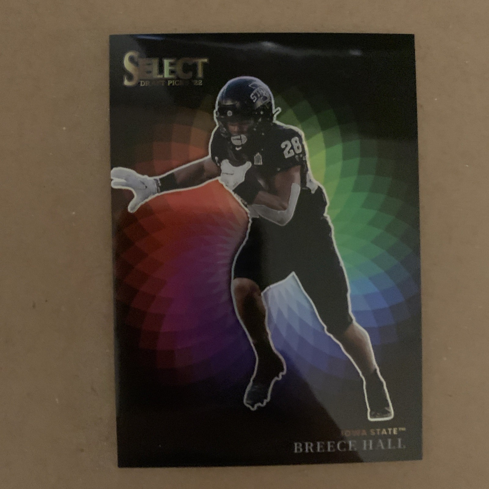 2022 Panini Select Draft Picks Breece Hall COLOR WHEEL Case Hit SSP #CW-BH Jets