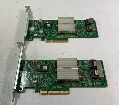 (Lot of 2) Dell 010166C00-000-G PCI-E Mini SAS/SATA RAID Controller Card ''Q6G''