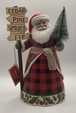 Country Living by Jim Shore “It’s Tree Time” Santa Claus Figurine New In Box