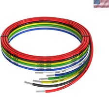 10AWG Silicone Electrical Wire Kit - 6 Color 5ft Hookup Wires for Versatile Use