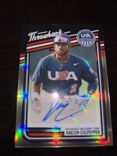 KAELEN CULPEPPER 2026 Panini Stars & Stripes Prizm THROWBACK AUTO #d /175