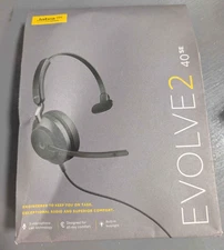 Jabra Evolve2 40 SE Wired Mono Noise Cancelling Headset-Feature 3-Microphone-NEW