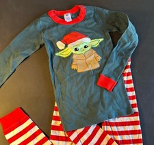 NWOT Hanna Andersson Pajamas - Baby Yoda Star Wars Christmas, Kids 130 cm / 8