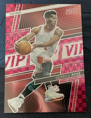 2026 Panini National NSCC Derrick Rose Pink Prizm 1 /25 Gold Pack VIP Prizm #DR