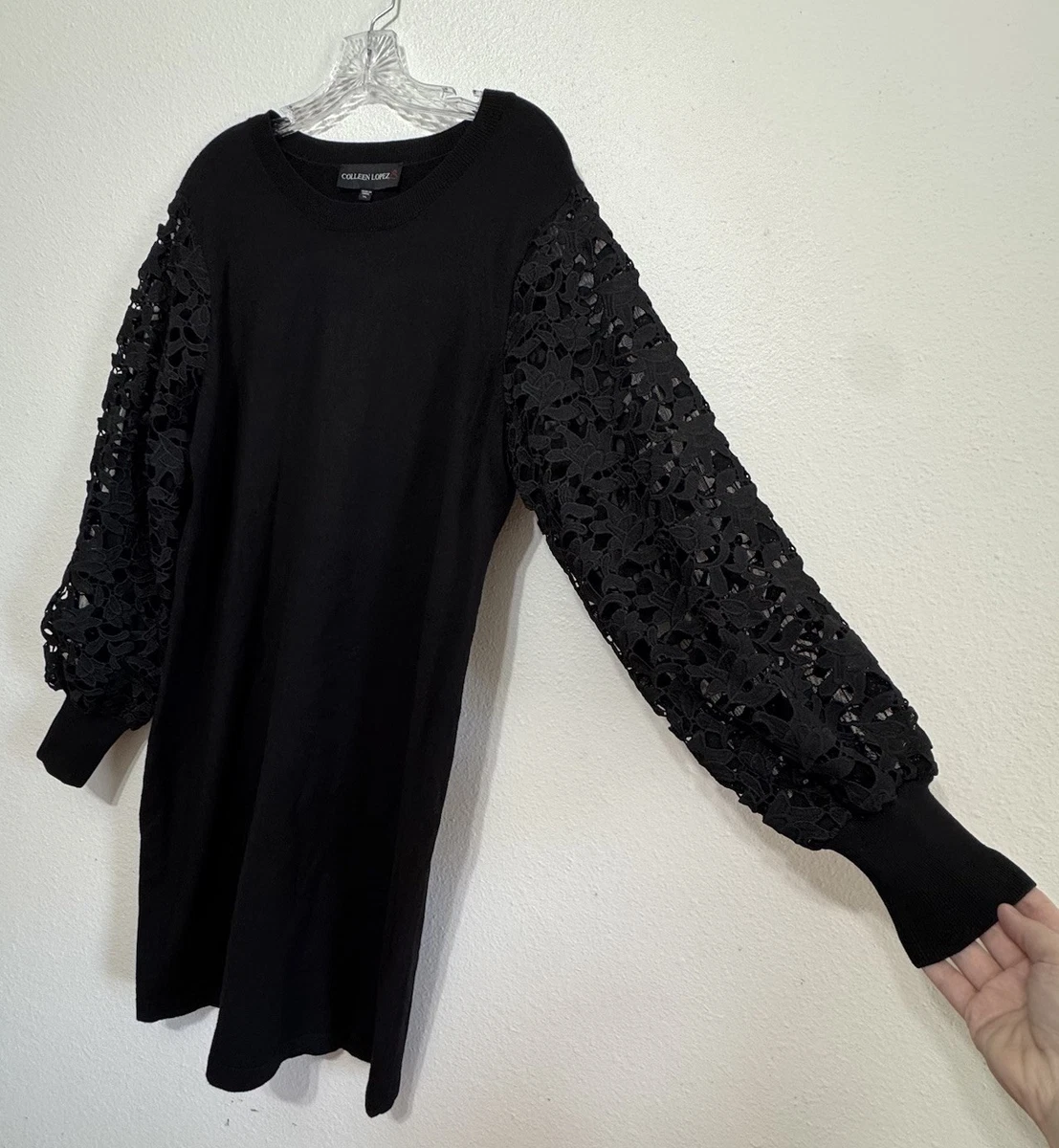 Lace Black Sweater Dresses for sale | eBay