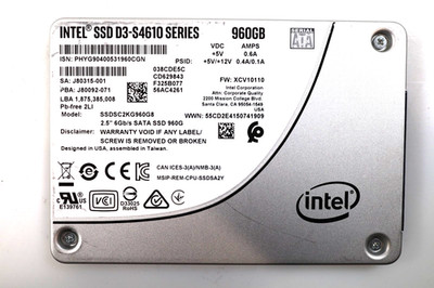 Intel D3-S4610 SSDSC2KG960GB 960GB 2.5'' SATA III Solid State Drive