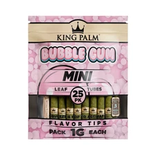 King Palm | Mini | Bubble Gum | Organic Prerolled Palm Leafs Cone | 25 Rolls