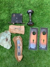 Vintage Vaughan Mortice Lock Set Copper Coated Steel B581