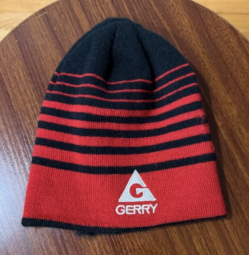 Gerry Black and Red Striped Beanie