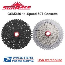 SunRace CSMX80 MX80 11-50T 11 Speed Cassette Black Silver Fit 1x Shimano Sram