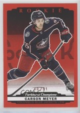 2022-23 Upper Deck Parkhurst Champions Rookies Red 40/51 Carson Meyer #275 11n0