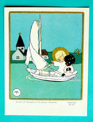 Santino Heilige Karte Schönes frommes Bild Kind JH. Jeanne Hebbelynck H 119