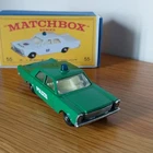 Matchbox Lesney No 55 Ford Galaxie German Police Car Code 3 Full Restoration !!!