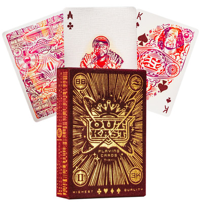 Outkast Poker Spielkarten Hip Hop Musik Goldfolie THEORY11 Mit 11 Magic Tricks