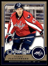 2008-09 O-Pee-Chee #95 Tomas Fleischmann Washington Capitals Hockey Card