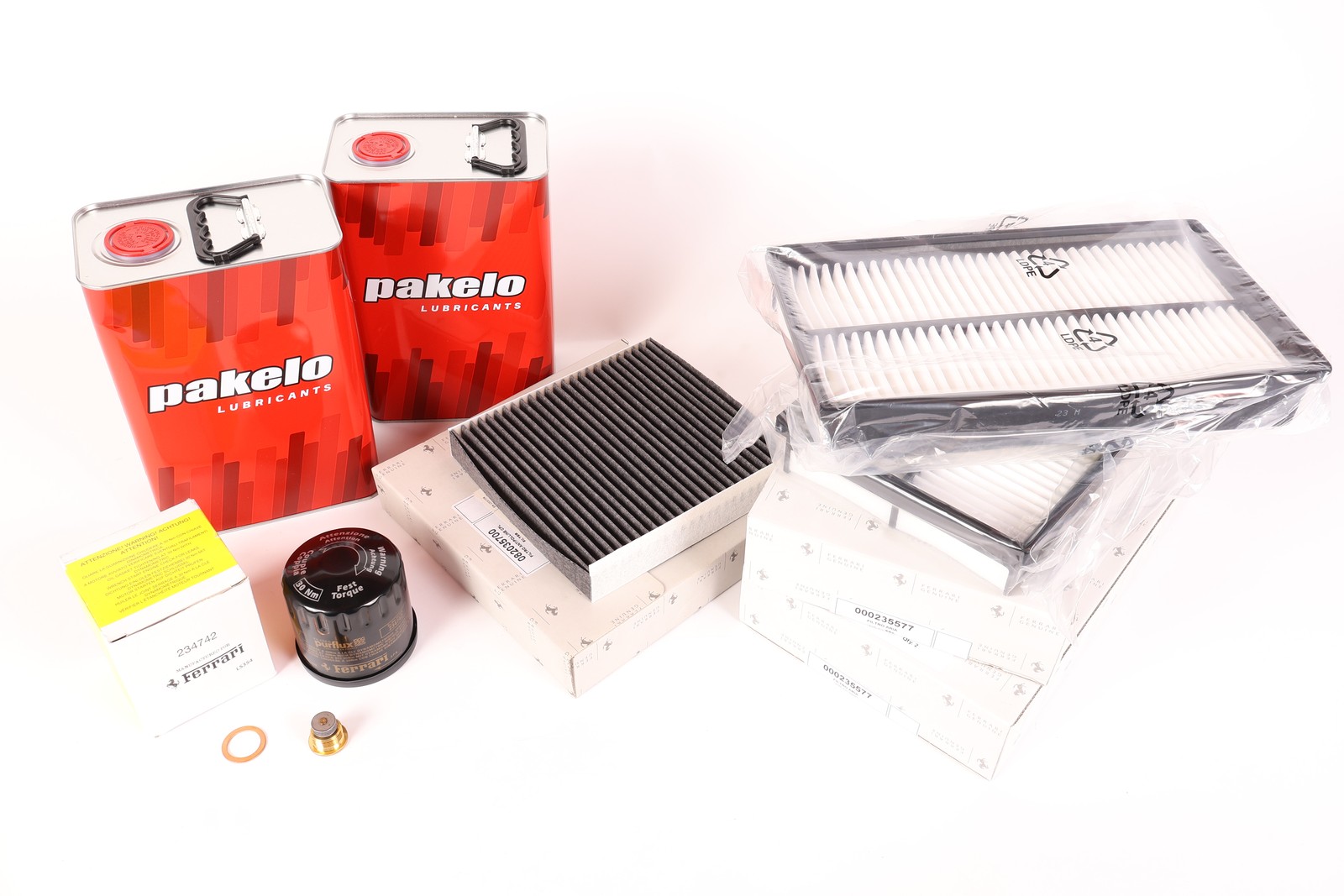 Calisk2 Ferrari California service kit - Oil filter, sump plug w/ gasket, air