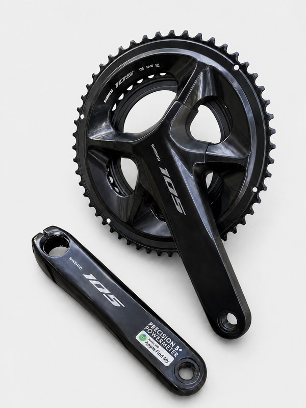 Shimano 105 FC-R7100 170mm 52/36 12-Speed Crankset + 4iiii Precision 3+ PM