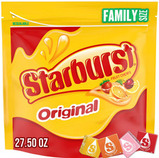 Starburst Original Fruit Chewy Candy Family Size 27.5 Ounce Resealable Bag