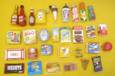 Vintage Lot Of 30 Pretend Grocery Store Play Food Kid's Toy Kitchen Cardboard