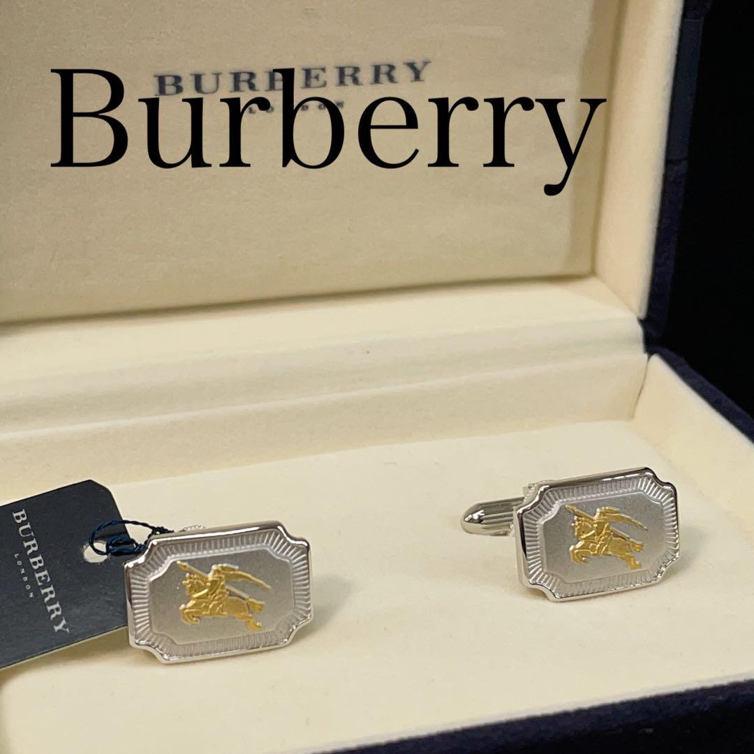 ◆BURBERRY カフス　No.1943 ◇BURBERRY カフス No.1943 Burberry Cufflinks Horse Logo Silver