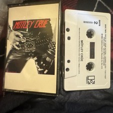 VTG MOTLEY CRUE Cassette TOO FAST FOR LOVE Metal Glam 1982 CLUB RELEASE Rare