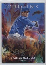2021 Chronicles Origins Signatures Blue Gold Ink 15/25 Brailyn Marquez Auto 3c2