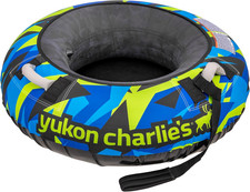 Inflatable Snow Tube 46    Heavy-Duty Snow Sled with Polyester Cover, Slick PVC