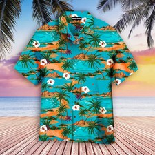 Vintage Summer Hawaii Palm Tree Island Trendy Hawaiian Shirt