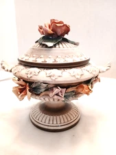 Beautiful Capodilmonte Small Covered Tureen