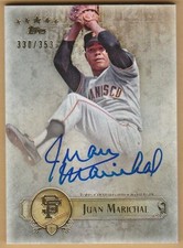 2013 TOPPS JUAN MARICHAL FIVE STAR CERTIFIED AUTO AUTOGRAPH #FSBA-JM S/N 330/353