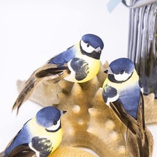 12 Pcs Artificial Bird Decoration Spring Ornament Tree Set Clip Wedding