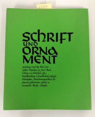 Schrift und Ornament Voss, Paul und Karl Broch: