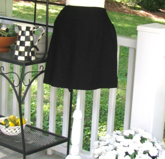 NWT Rafaella black pull on fitness skort Medium golf tennis pickleball gym run h