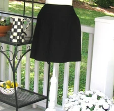 NWT Rafaella black pull on fitness skort Medium golf tennis pickleball gym run h