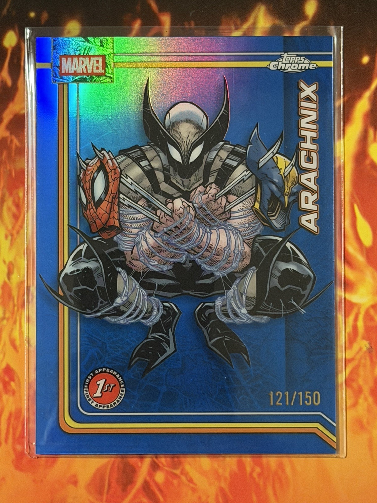 2026 Topps Chrome Marvel Arachnix #103 Blue Refractor  /150