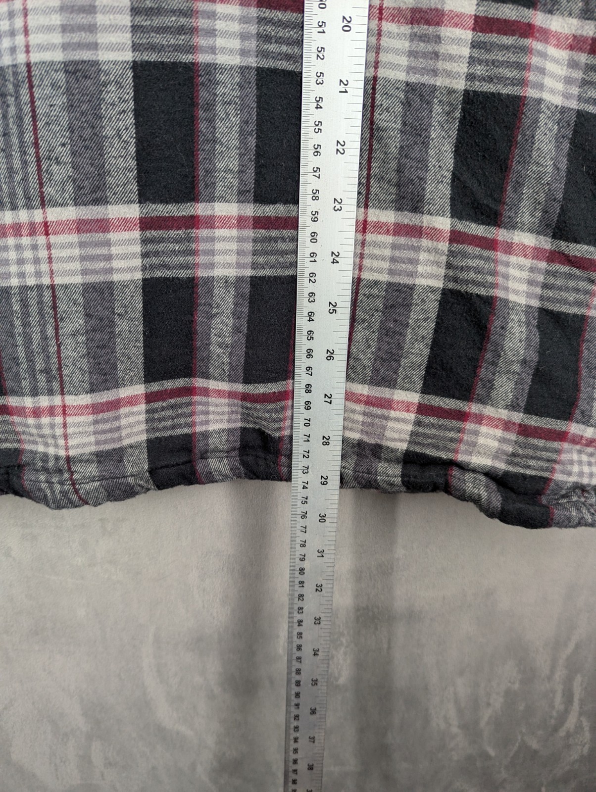 Boston Traders Lumberjack Flannel Shirt Jacket  Large Plaid Hoodie Zip & Snap image 6