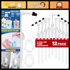 12 Pack 1oz 5 Gallon Pump Dispenser with 50cm Tube - Ideal for Liquid Dispensing