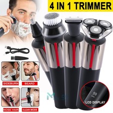 Beard Trimmer Men USB Rechargeable 4-in-1 Cordless Hair Grooming Kit Nose Body