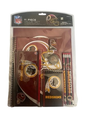 NFL Retro Washington Redskins Football Team Themed 11 pc Stationary Set